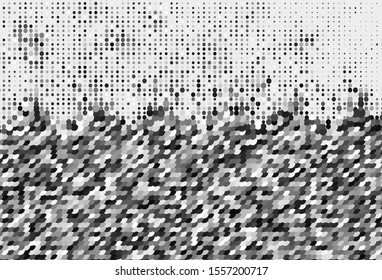 Light Gray vector backdrop with dots. Blurred decorative design in abstract style with bubbles. New template for your brand book.