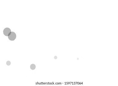 Light Gray vector backdrop with dots. Abstract illustration with colored bubbles in nature style. New template for your brand book.