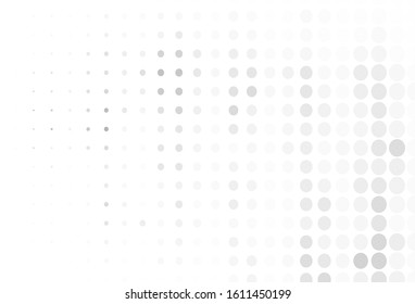 Light Gray vector backdrop with dots. Illustration with set of shining colorful abstract circles. New template for your brand book.
