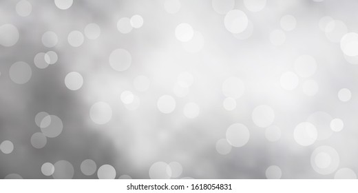Light Gray vector backdrop with dots. Abstract colorful disks on simple gradient background. Pattern for business ads.