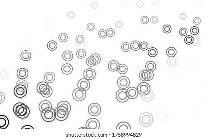 Light Gray vector backdrop with dots. Modern abstract illustration with colorful water drops. Pattern for futuristic ad, booklets.