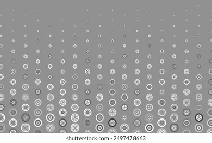 Light Gray vector backdrop with dots. Abstract illustration with colored bubbles in nature style. Pattern for textures of wallpapers.