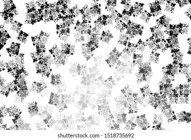 Light Gray vector backdrop with memphis shapes. Colorful chaotic forms with gradient in modern style. Best smart design for your business.