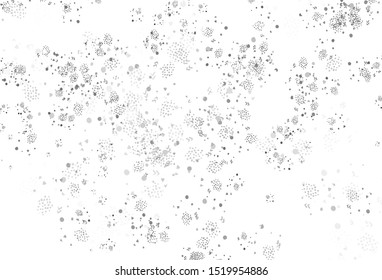 Light Gray vector backdrop with memphis shapes. Decorative design in abstract style with random forms. Modern design for your business card.