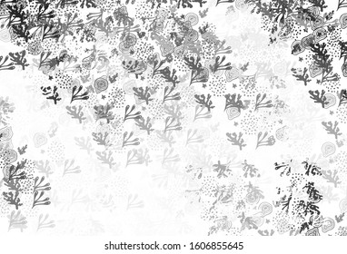 Light Gray vector backdrop with memphis shapes. Simple colorful illustration with abstract gradient shapes. Modern design for your business card.