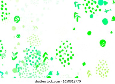 Light Gray vector backdrop with memphis shapes. Modern abstract illustration with colorful random forms. Elegant design for wallpapers.
