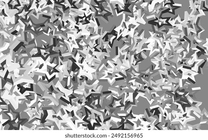 Light Gray vector backdrop with small and big stars. Decorative shining illustration with stars on abstract template. Template for cosmic backgrounds.