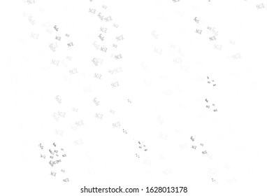 Light Gray vector background with 30, 50, 90 % signs of sales. Illustration with signs of sales on abstract template. Template for season sales, shopping ads.