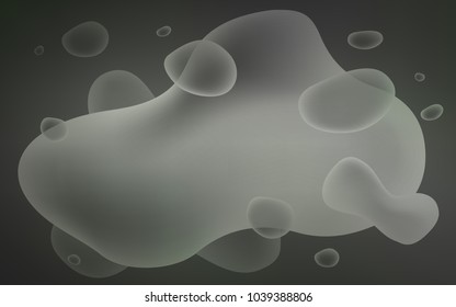 Light Gray vector background with abstract circles. Blurred geometric sample with gradient bubbles.  Memphis design for your web site.