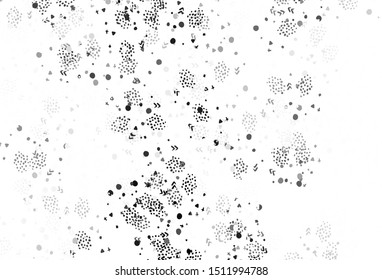 Light Gray vector background with abstract shapes. Decorative design in abstract style with random forms. Simple design for your web site.
