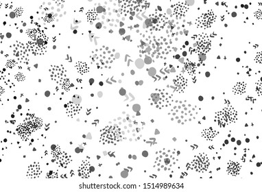 Light Gray vector background with abstract shapes. Modern abstract illustration with colorful random forms. Elegant design for wallpapers.