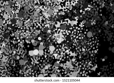 Light Gray vector background with abstract shapes. Modern abstract illustration with colorful random forms. Modern design for your business card.