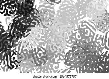 Light Gray vector background with abstract shapes. Modern abstract illustration with colorful random forms. Best smart design for your business.