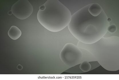 Light Gray vector background with abstract circles. Blurred geometric sample with gradient bubbles.  Memphis design for your web site.