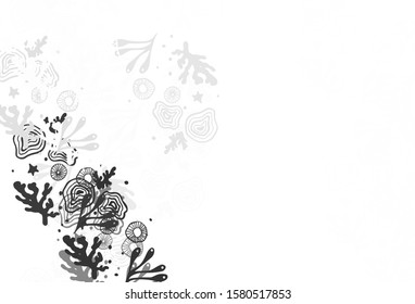 Light Gray vector background with abstract shapes. Simple colorful illustration with abstract gradient shapes. Simple design for your web site.