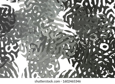 Light Gray vector background with abstract shapes. Colorful chaotic forms with gradient in modern style. Modern design for your business card.