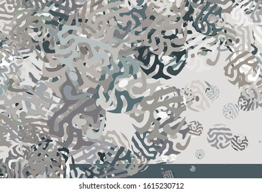 Light Gray vector background with abstract shapes. Illustration with colorful gradient shapes in abstract style. Modern design for your business card.