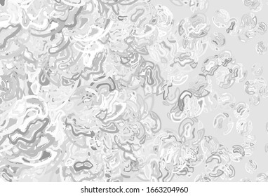 Light Gray vector background with abstract shapes. Colorful chaotic forms with gradient in modern style. Background for a cell phone.