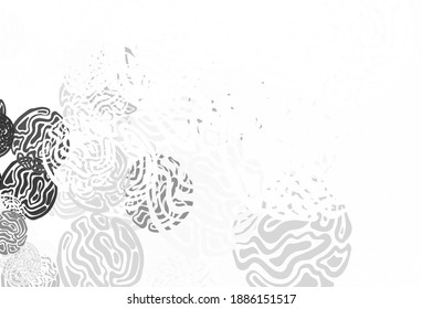 Light Gray vector background with abstract shapes. Decorative design in abstract style with random forms. Best smart design for your business.