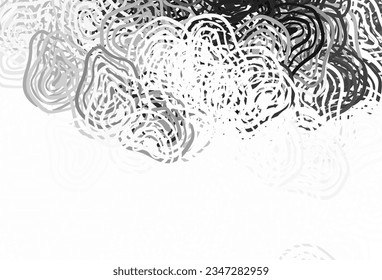 Light Gray vector background with abstract shapes. Illustration with colorful gradient shapes in abstract style. Modern design for your business card.