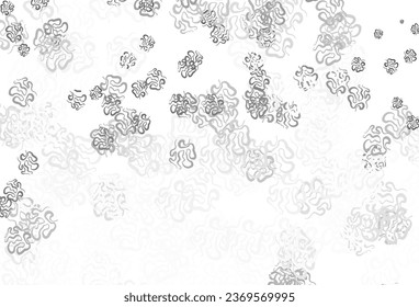 Light Gray vector background with abstract shapes. Decorative design in abstract style with random forms. Best smart design for your business.