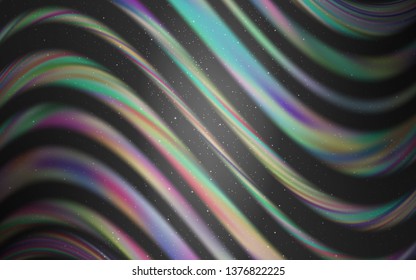 Light Gray vector background with astronomical stars. Shining colored illustration with bright astronomical stars. Pattern for futuristic ad, booklets.