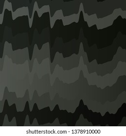 Light Gray vector background with bent lines. Abstract illustration with bandy gradient lines. Pattern for commercials, ads.
