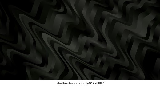 Light Gray vector background with bent lines. Abstract illustration with gradient bows. Template for your UI design.