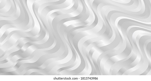 Light Gray vector background with bent lines. Brand new colorful illustration with bent lines. Smart design for your promotions.