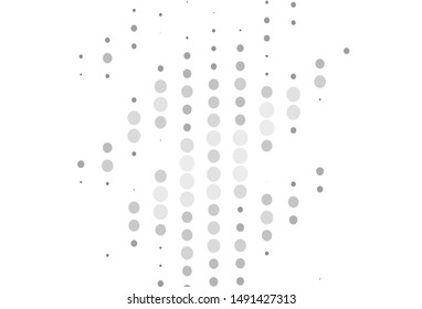 Light Gray vector background with bubbles. Beautiful colored illustration with blurred circles in nature style. Pattern for ads, leaflets.