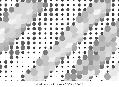 Light Gray vector background with bubbles. Beautiful colored illustration with blurred circles in nature style. Pattern for textures of wallpapers.
