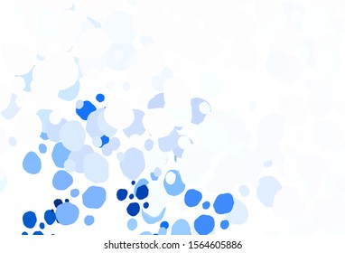 Light Gray vector background with bubbles. Beautiful colored illustration with blurred circles in nature style. Pattern for futuristic ad, booklets.