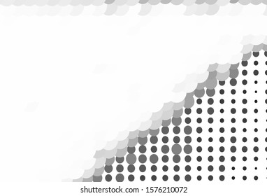 Light Gray vector background with bubbles. Blurred decorative design in abstract style with bubbles. New template for your brand book.