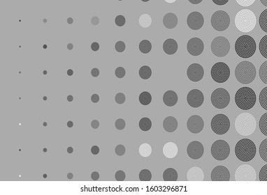 Light Gray vector background with bubbles. Blurred decorative design in abstract style with bubbles. New template for your brand book.