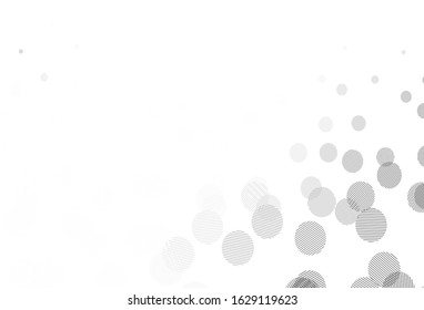 Light Gray vector background with bubbles. Illustration with set of shining colorful abstract circles. Pattern for beautiful websites.