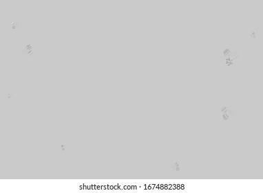 Light Gray vector background with bubbles. Glitter abstract illustration with blurred drops of rain. Design for your business advert.