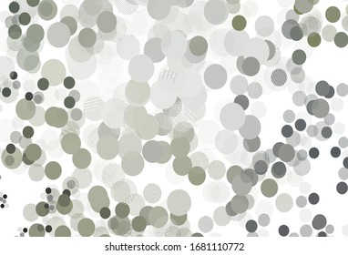 Light Gray vector background with bubbles. Modern abstract illustration with colorful water drops. Pattern for ads, leaflets.
