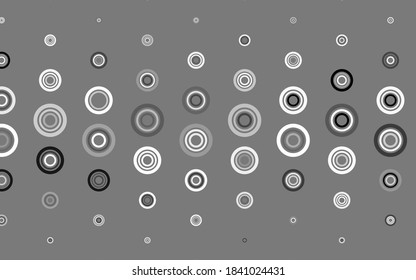 Light Gray vector background with bubbles. Blurred decorative design in abstract style with bubbles. Design for your business advert.