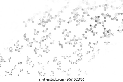 Light Gray vector background with bubbles. Blurred decorative design in abstract style with bubbles. Pattern for beautiful websites.