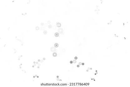 Light Gray vector background with bubbles. Modern abstract illustration with colorful water drops. Design for your business advert.