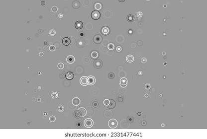 Light Gray vector background with bubbles. Beautiful colored illustration with blurred circles in nature style. Pattern for beautiful websites.