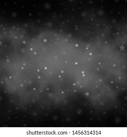 Light Gray vector background with colorful stars. Blur decorative design in simple style with stars. Pattern for wrapping gifts.