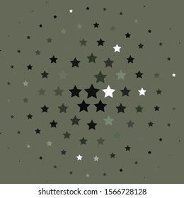 Light Gray vector background with colorful stars. Colorful illustration with abstract gradient stars. Pattern for wrapping gifts.