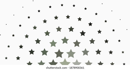 Light Gray vector background with colorful stars. Decorative illustration with stars on abstract template. Theme for cell phones.