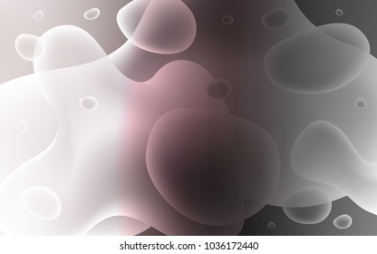 Light Gray vector background with curved circles. Glitter abstract illustration with wry lines. The best blurred design for your business.