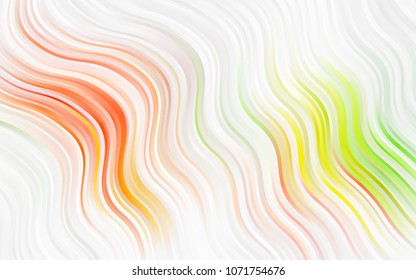 Light Gray vector background with curved circles. Blurred geometric sample with gradient bubbles.  The elegant pattern for brand book.