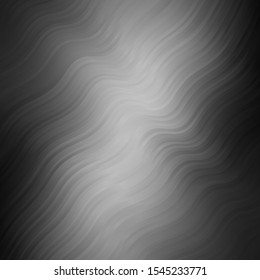 Light Gray vector background with curved lines. Abstract illustration with bandy gradient lines. Template for cellphones.
