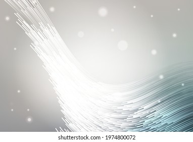 Light Gray vector background with curved lines. A completely new colorful illustration in simple style. Elegant pattern for a brand book.