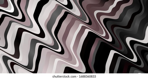 hellgrauer Hintergrund der Vektorillustration mit Kurven. Abstrakte Farbverlauf-Illustration mit wry lines. Muster für Bushs, Broschüren
