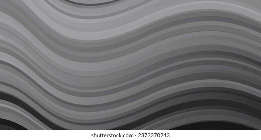 Light Gray vector background with curves. Colorful geometric sample with gradient curves.  Pattern for ads, commercials.